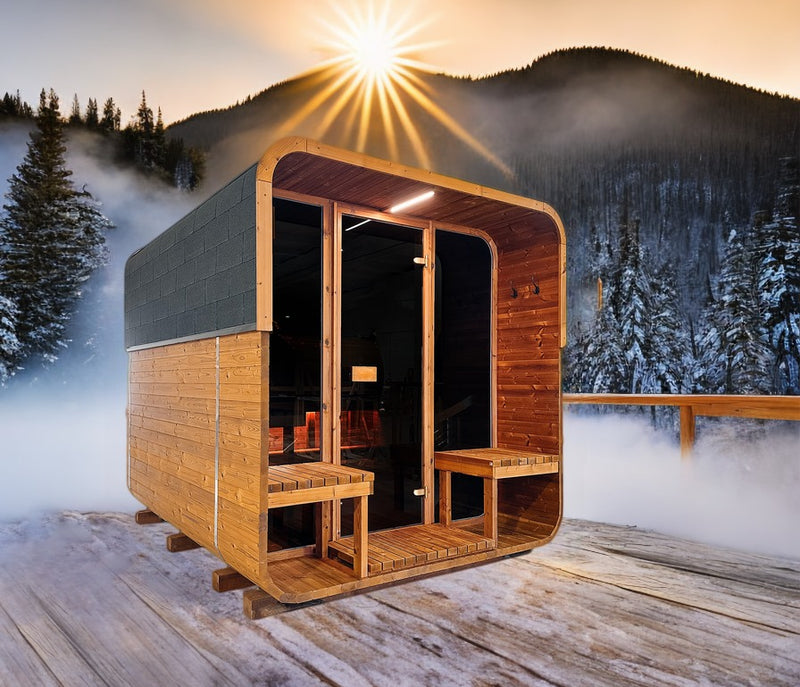 Thermo Quadro sauna 220*250 cm,  4-6 pers.