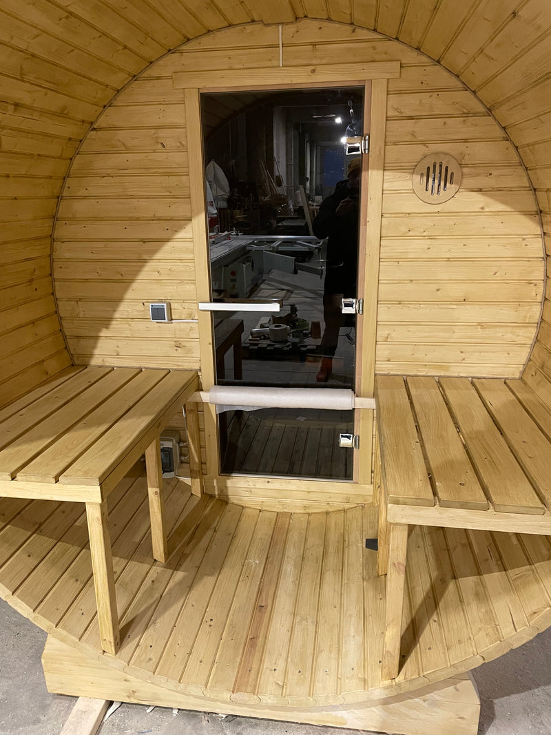 Barrel sauna 2m, 2-4 pers.