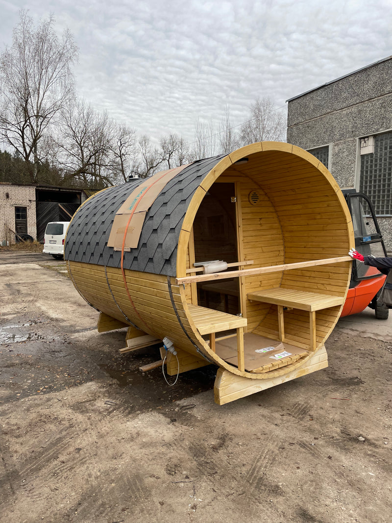 Barrel sauna 2m, 2-4 pers.
