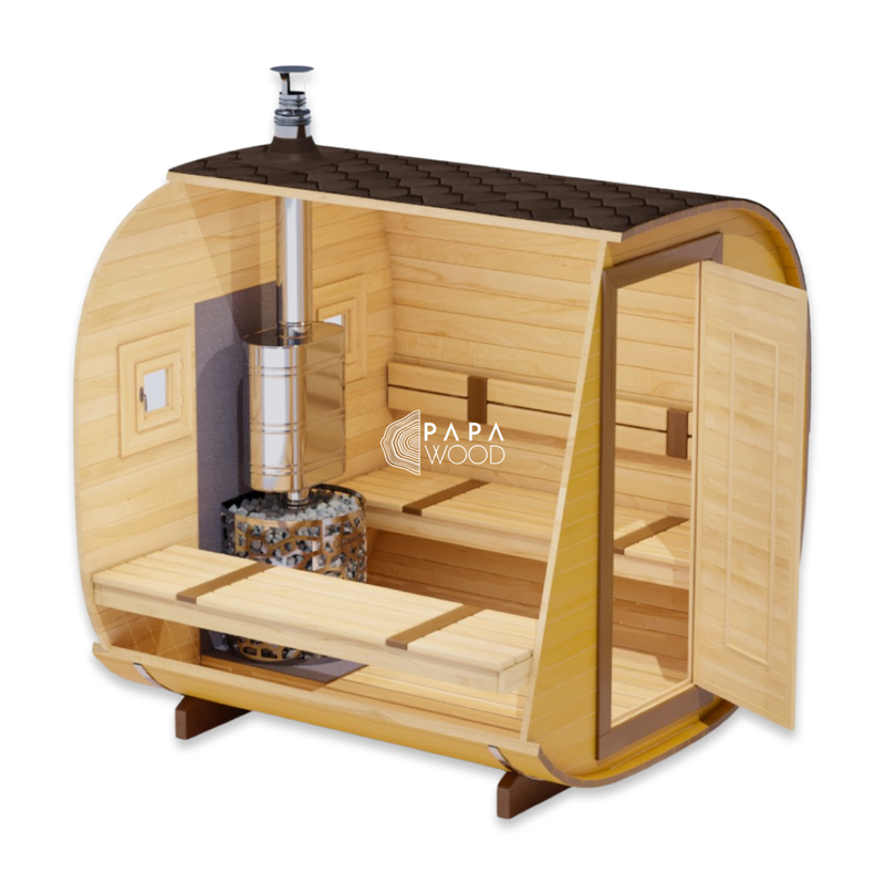 Quadro sauna 2m, 2-4 pers.